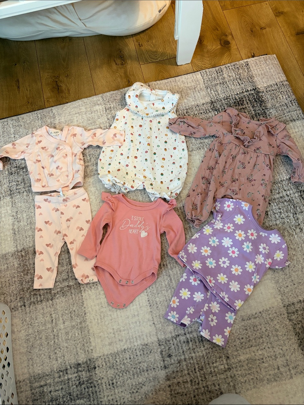 Mixed Baby Girls Clothing Bundle - Pink, Mauve, White, Lavender